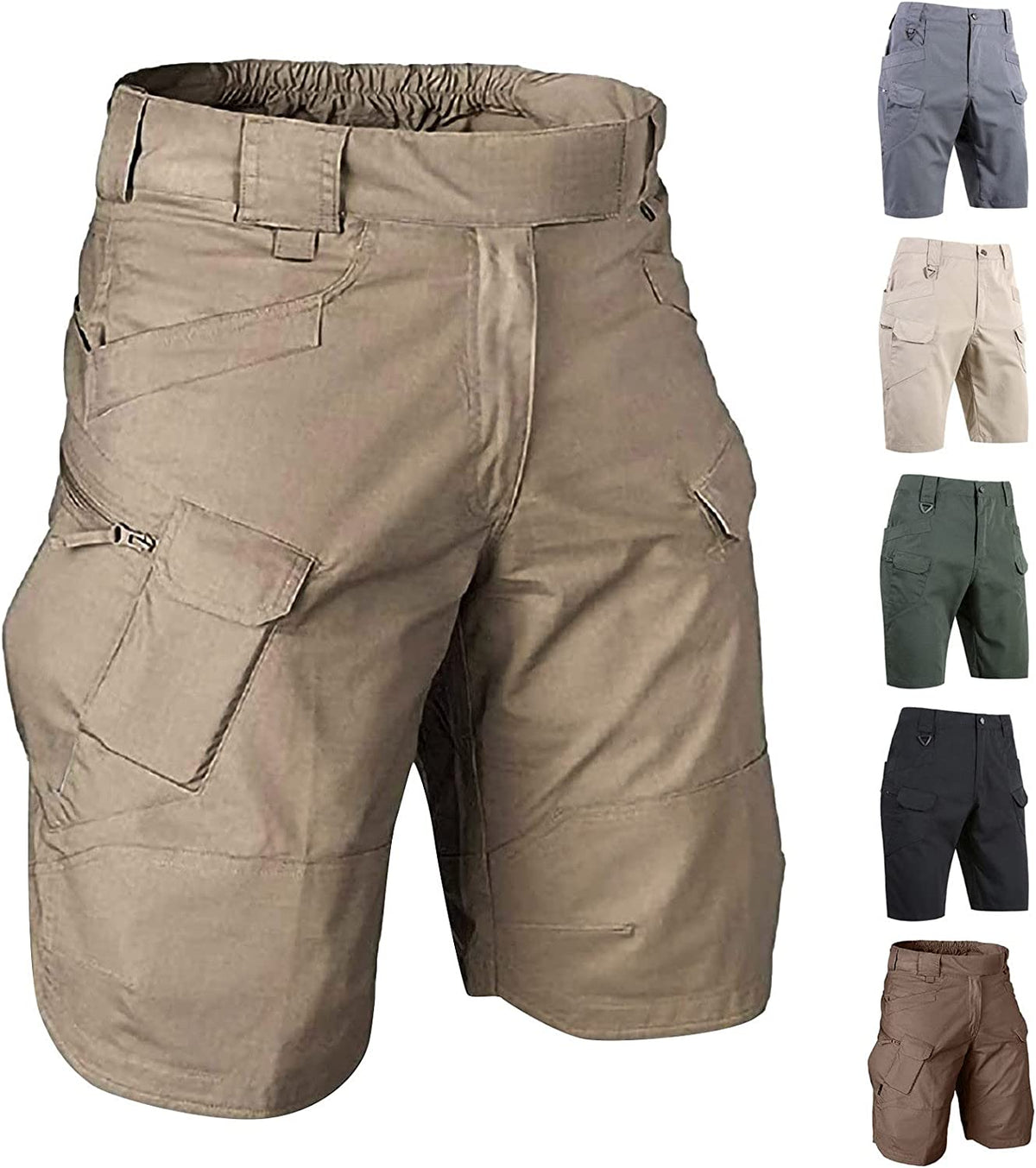 Men's Twill Tactical Shorts Casual Work Sports Overalls Cargo Shorts With Multi-Pockets