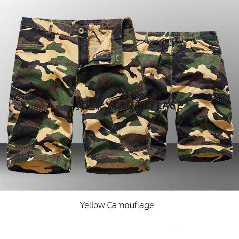 Summer Men's Shorts Camouflage Loose Plus Size Casual Men's Five-point Pants