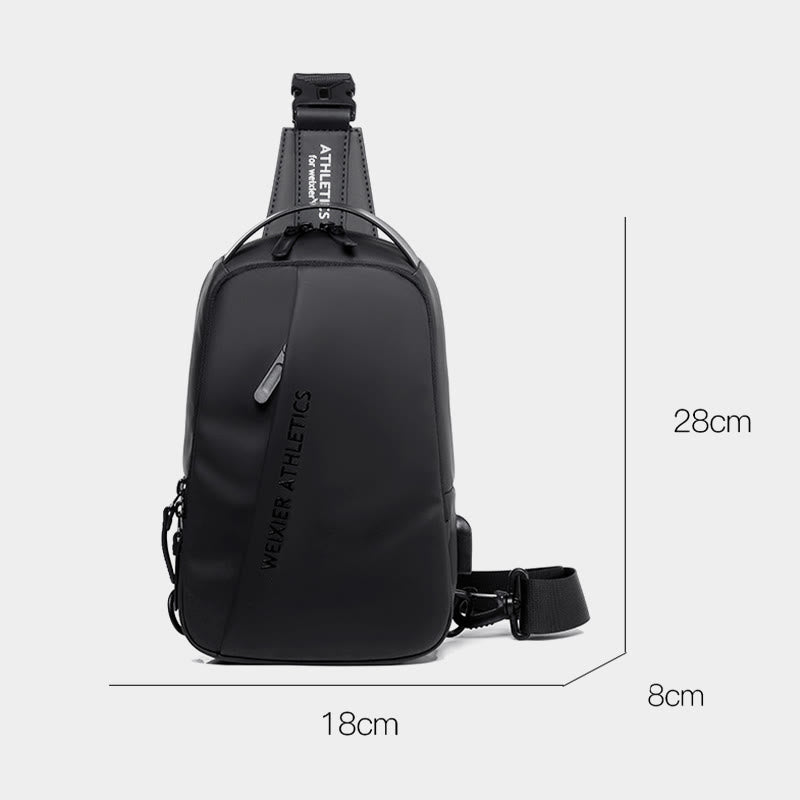 Outing Men's Shoulder Bag Multilayer Casual Messenger Bag