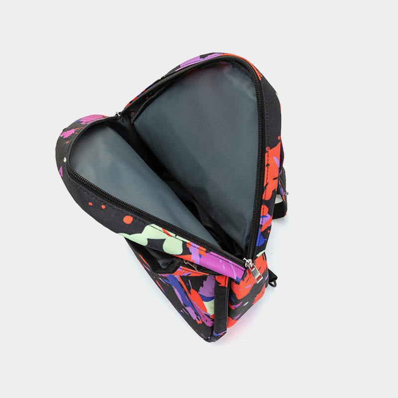 Colorful Youth Print Waterproof Durable Tennis Backpack Oxford Sports Racquet Bag