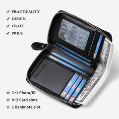 Men Multiple Slots Vertical RFID Shopping Purse Wallet