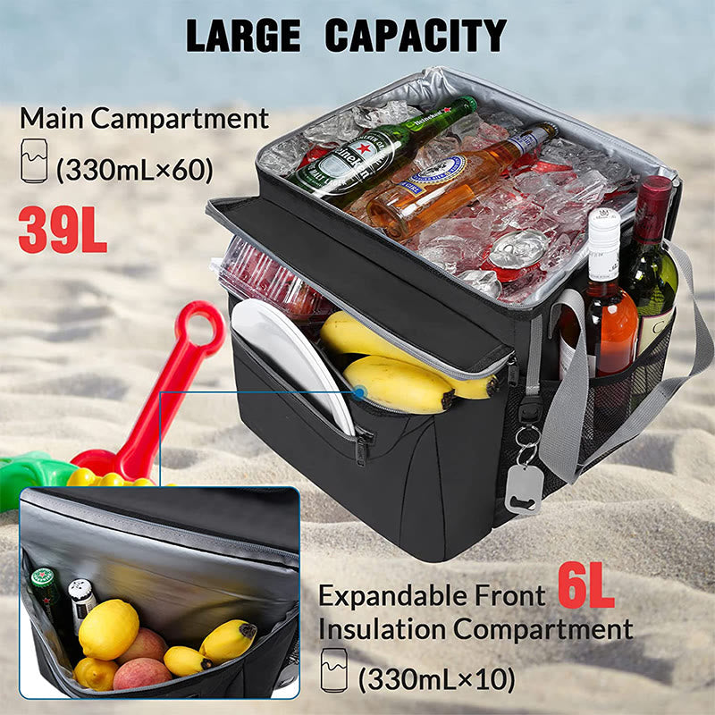 Heat Insulation Leakproof Outdoor Camping Waterproof Beach Picnic Foldable Insulation Bag Cooler Bag