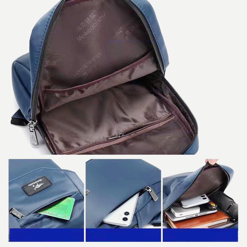 Outdoor Sports Messenger Bag Wide Shoulder Strap Men's Casual Backpack