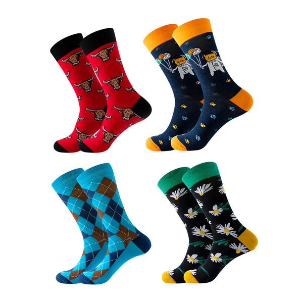 Original Geometric Fashion Socks Animal Socks Creative Tube Socks