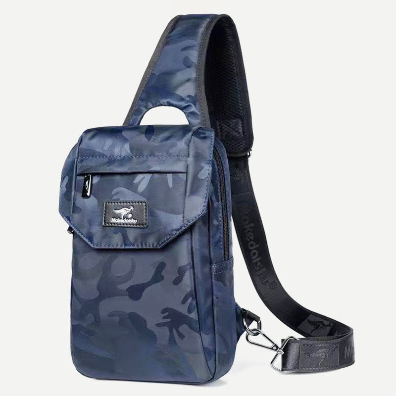 Outdoor Sports Messenger Bag Wide Shoulder Strap Men's Casual Backpack