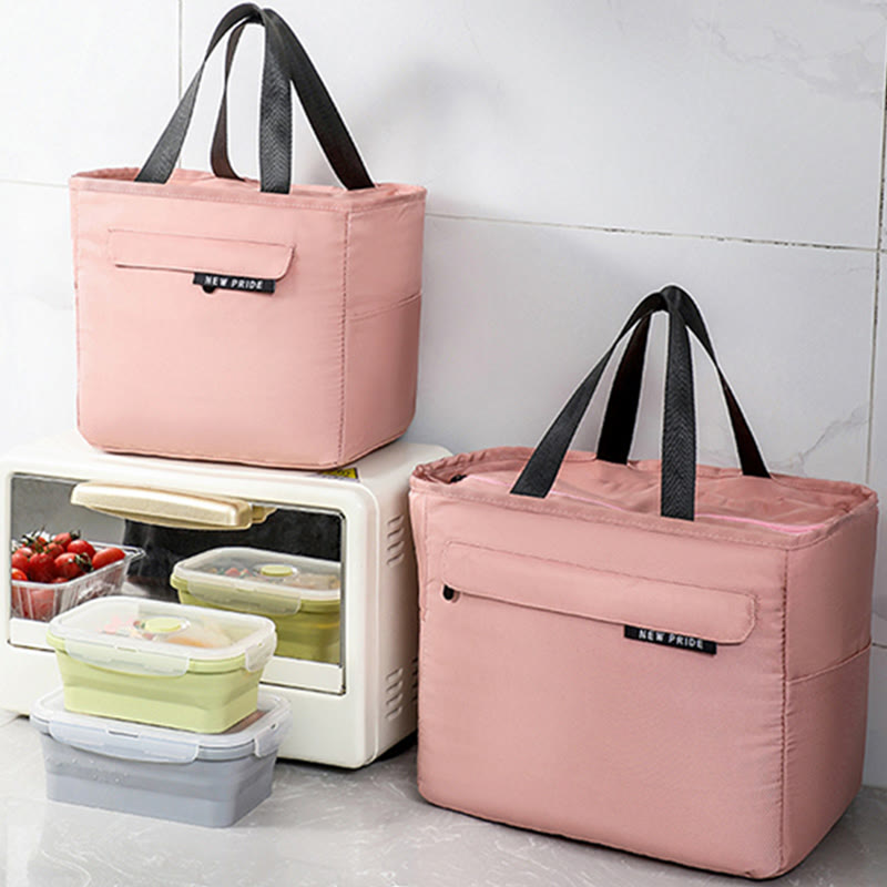 Staff Lunch Preservation Large Capacity Waterproof Handbag Heat Insulation Leakproof Warm Tote Bag