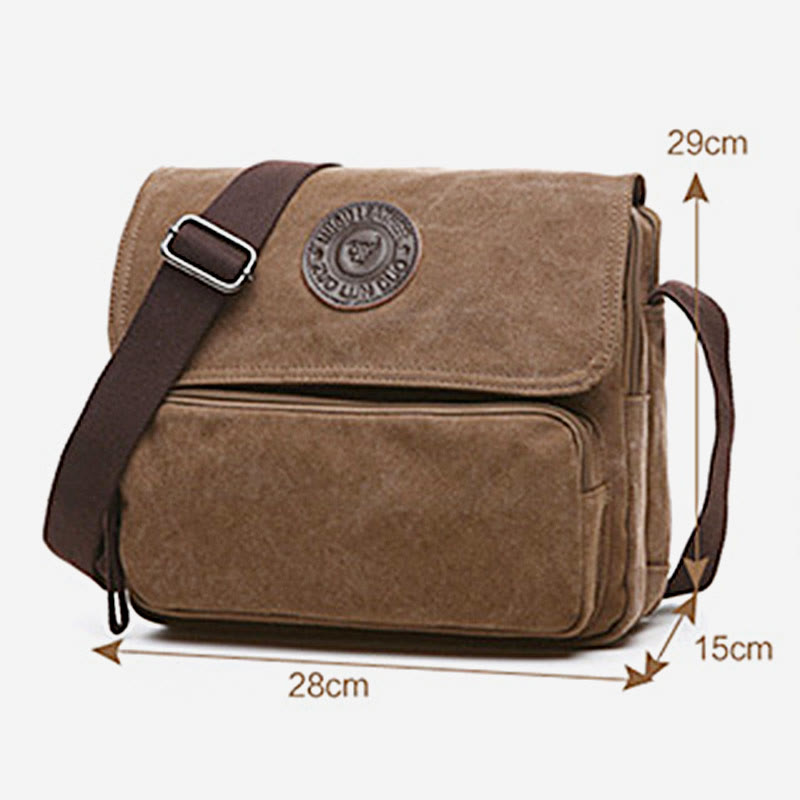 Men's Daily Casual Messenger Bag Travel Messenger Bag