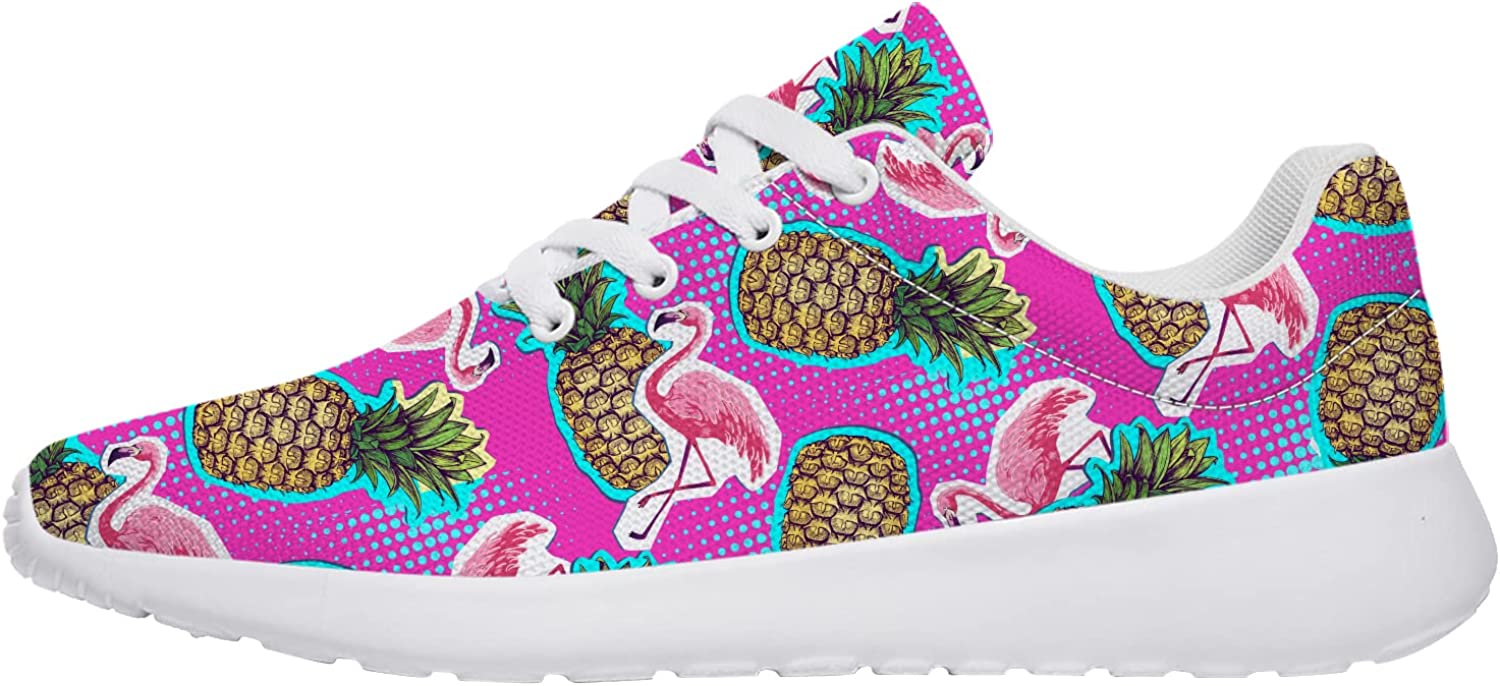 Pineapple Pattern Trail Running Shoes Lightweight Fashion Sneakers