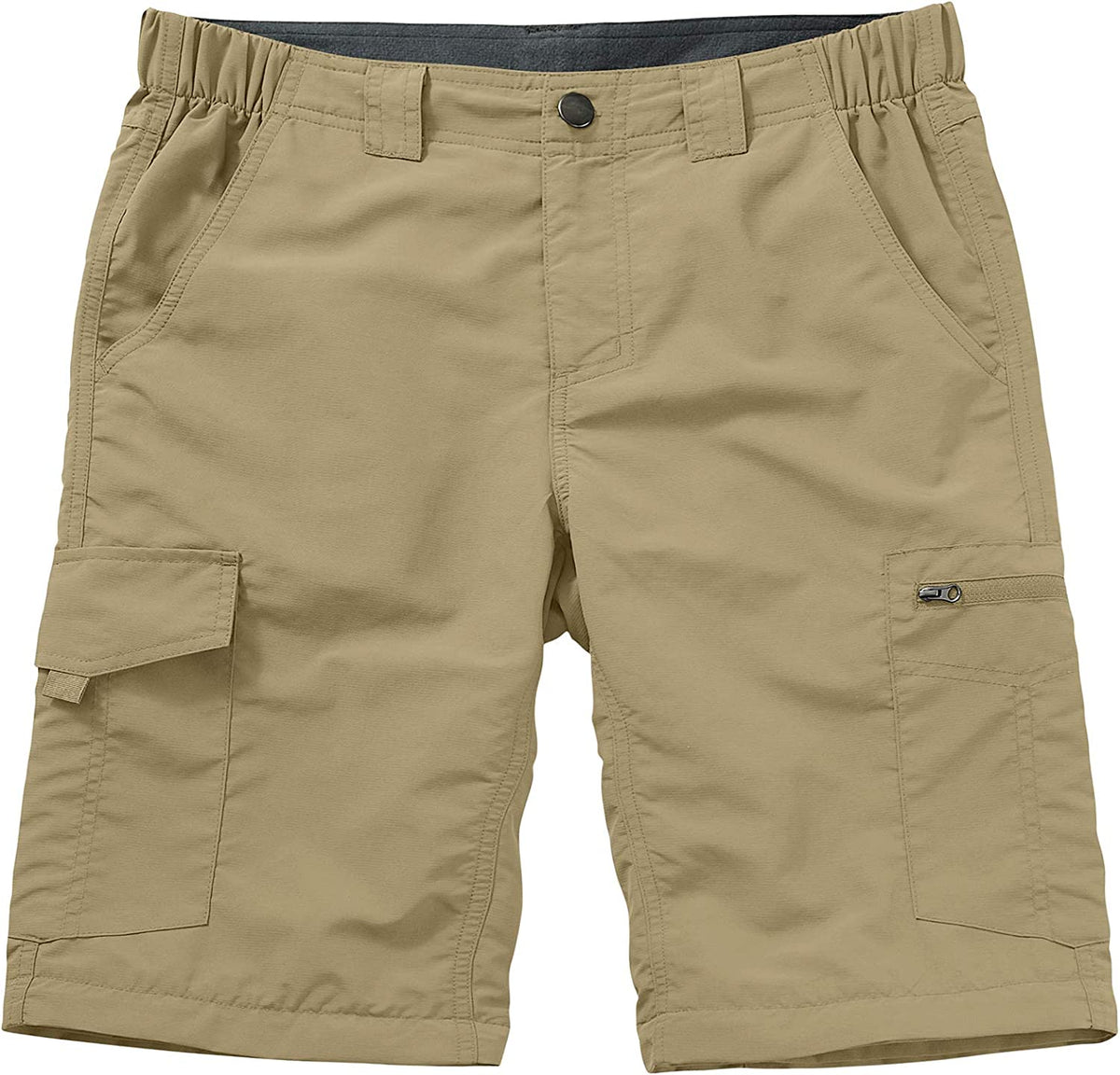 Men's Outdoor Elastic Waist Lightweight Quick Dry Cargo Fishing Hiking Shorts