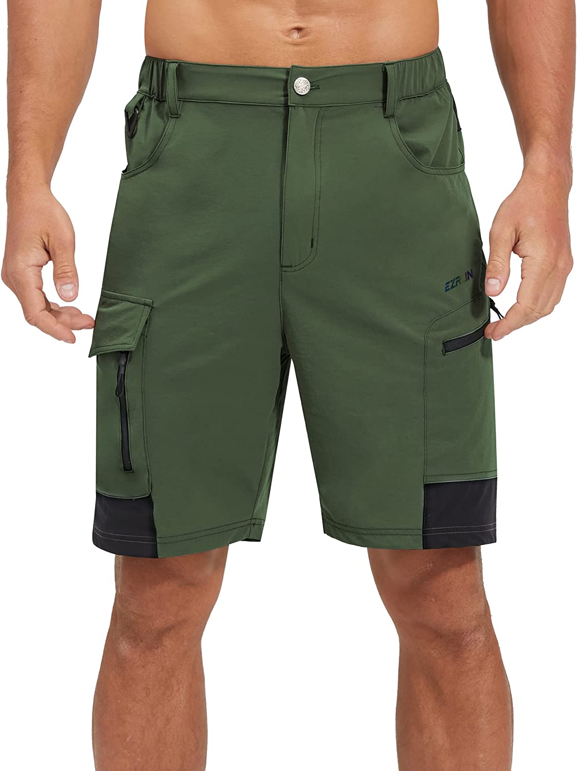 Men's Hiking Cargo Shorts Quick Dry Golf Outdoor Work Tactical Shorts with Multi Pocket for Fishing Travel