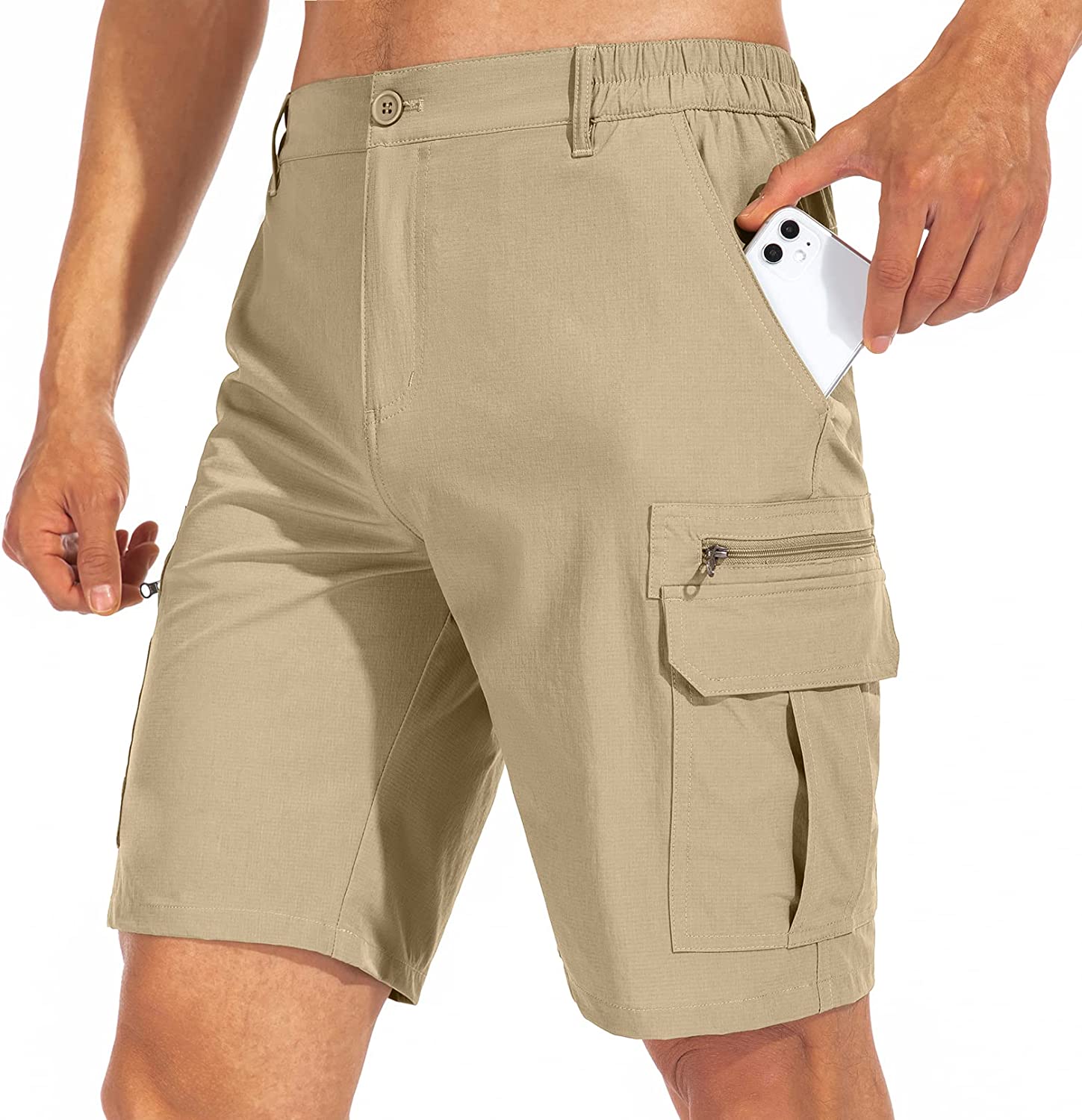 Mens Hiking Shorts Outdoor Casual Lightweight Quick Dry Shorts Tactical Shorts Hiking Cargo Shorts