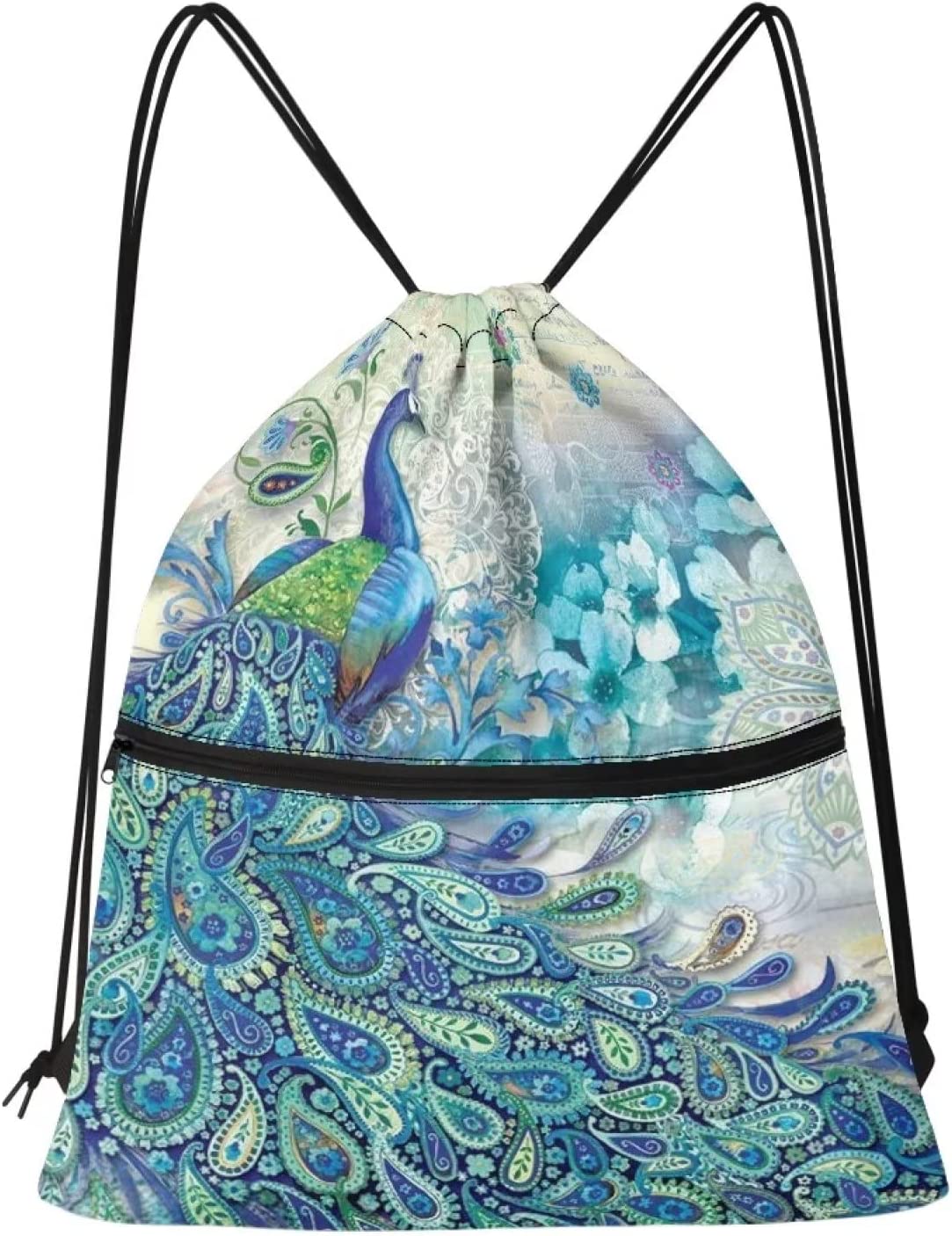 Hawaiian Palm Tree Drawstring Backpack Bag