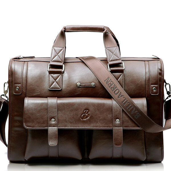 Men Business Vintage Laptop Briefcase Big Capacity Handbag Travel Bag