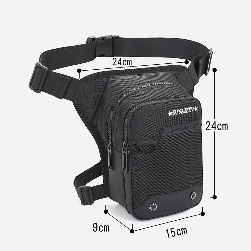 Men's Large Capacity Outdoor Waterproof Thigh Bag Polyester Phone Bag