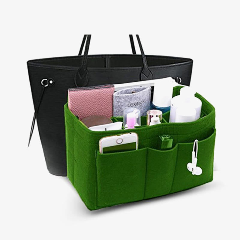 Large Capacity Household Storage Bag Multi Compartment Felt Bag