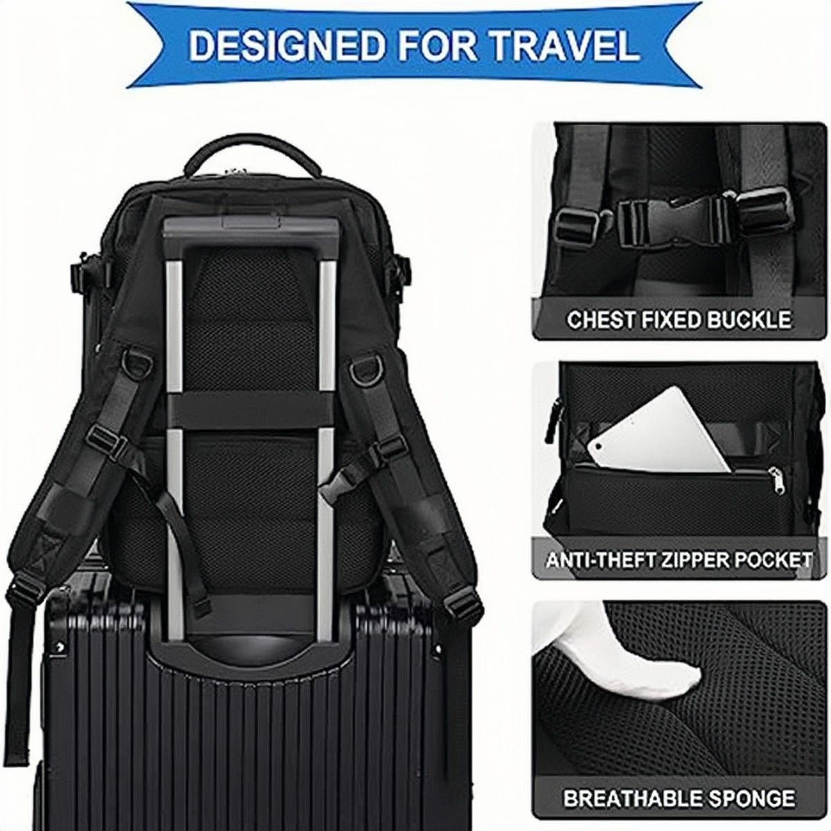 High Capacity Backpack Dry Wet Separation Storage Bag Business Travel Bag Tablet Computer Bag