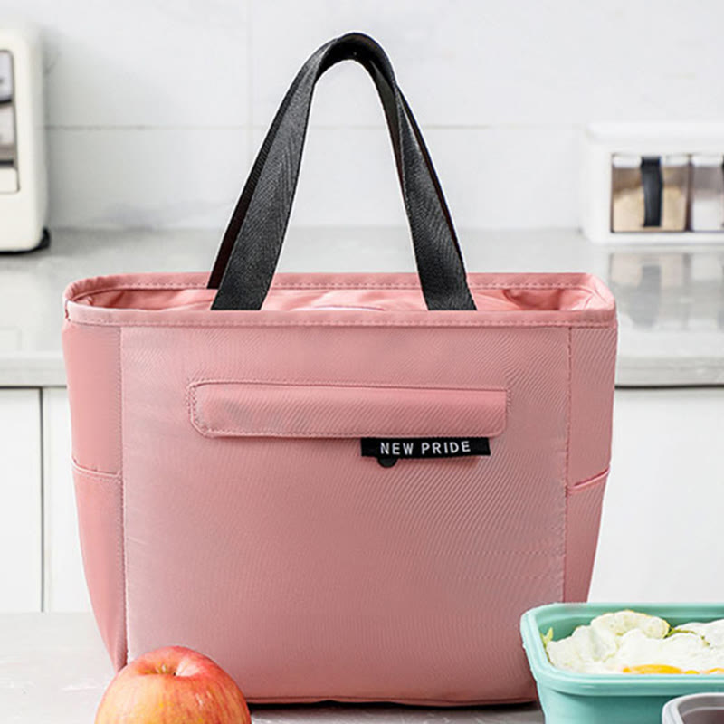 Staff Lunch Preservation Large Capacity Waterproof Handbag Heat Insulation Leakproof Warm Tote Bag