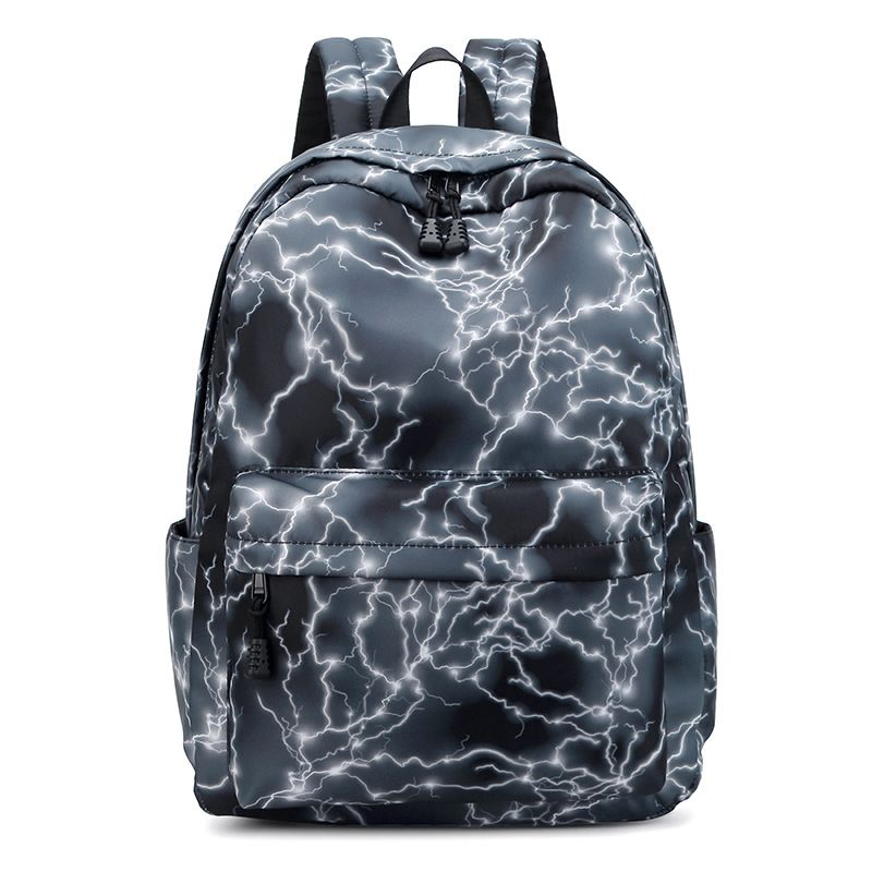 Men's Printed Backpack Starry Sky Lightning Travel Bag