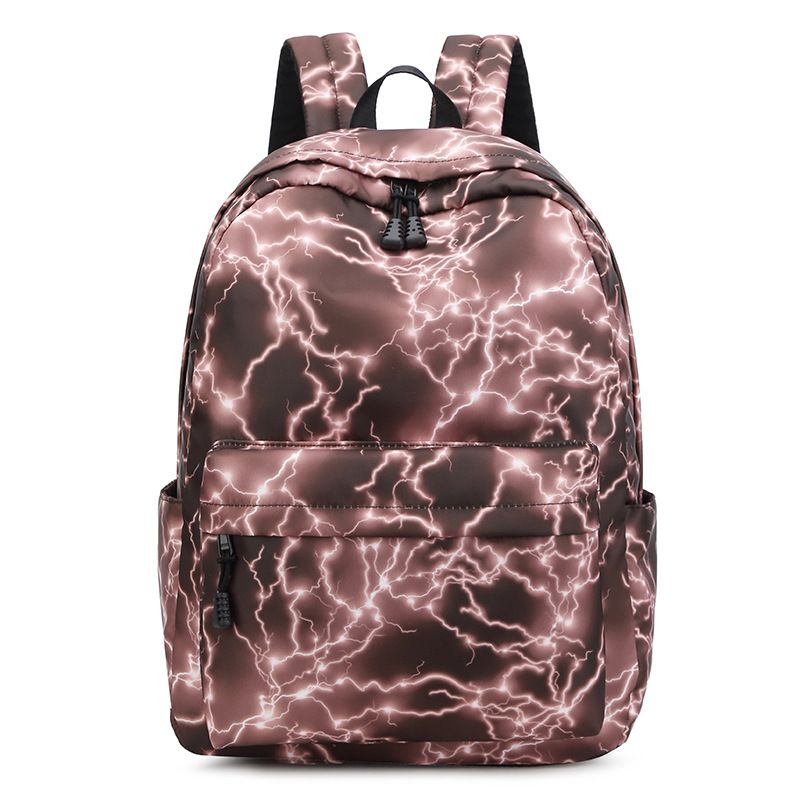 Men's Printed Backpack Starry Sky Lightning Travel Bag