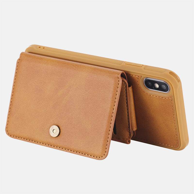 2-in-1 Detachable Wallet Case IPhone6/7/8 Multi-Slot Leather Wallet Case with Credit Card Holder