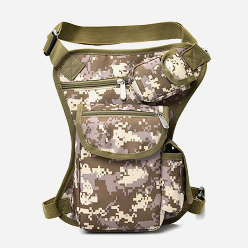 Anti-fall Riding Leg Bag Outdoor Multi-functional Tactical Casual Canvas Mountaineering Waist Hanging Sports Bag