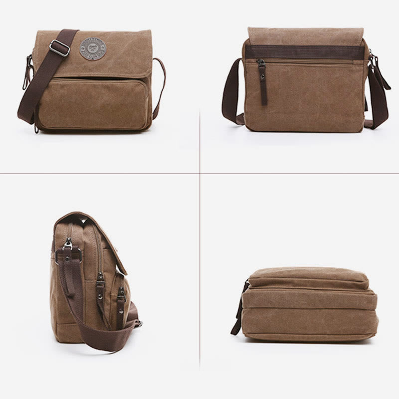 Men's Daily Casual Messenger Bag Travel Messenger Bag