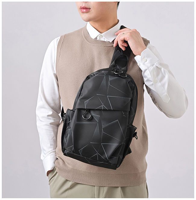 Small Men's Shoulder Bag Tactical Sling Messenger Backpack Travel Backpack Shoulder Waist Bag