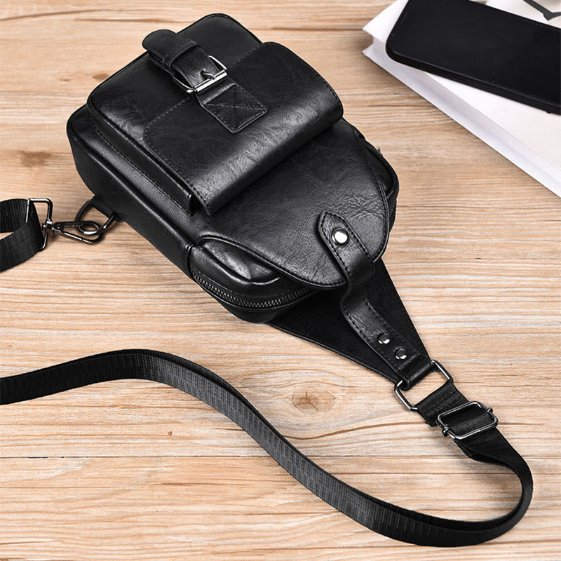 Men's Outdoor Shoulder Bag Daily Casual Retro Waterproof Crossbody Bags