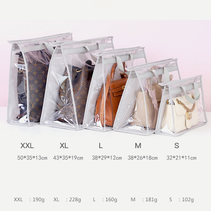 Household Dustproof Transparent Clothes Mobile Tote Bag PVC Moisture Proof Protective Bag Storage Bag