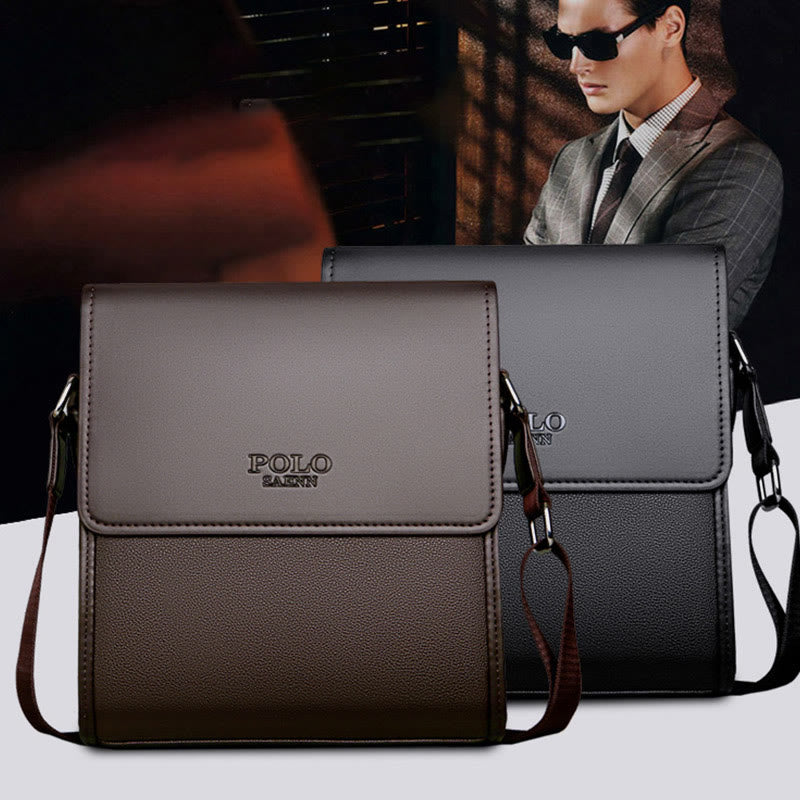 Men's Small Leather Messenger Bag Shoulder Bag Casual Wallet Handbag Messenger Bag