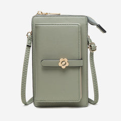 Women's Small Transparent Mini Messenger Phone Bag Lightweight Elegant with Touch Screen Window