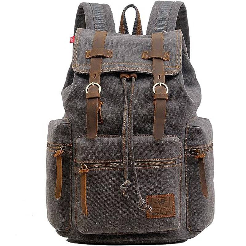 Casual Fashion Foreign Trade School Bag Men's and Women's Retro Canvas Backpack Laptop Rucksack