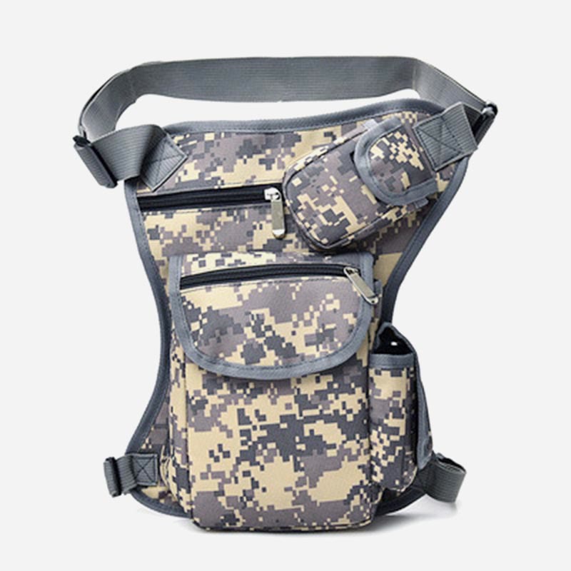 Anti-fall Riding Leg Bag Outdoor Multi-functional Tactical Casual Canvas Mountaineering Waist Hanging Sports Bag