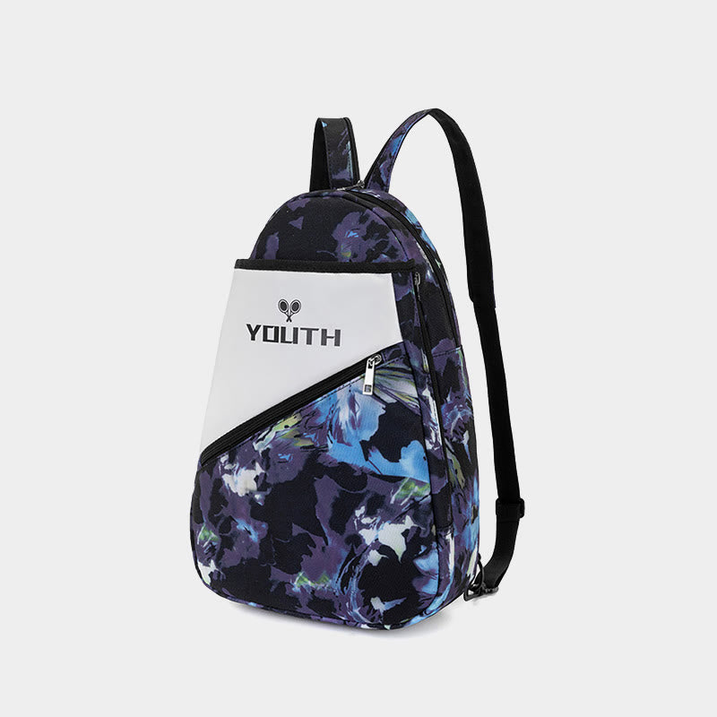 Colorful Youth Print Waterproof Durable Tennis Backpack Oxford Sports Racquet Bag