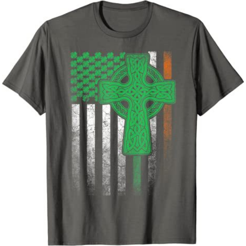 St Patrick Flag Series Printed T-shirt Top