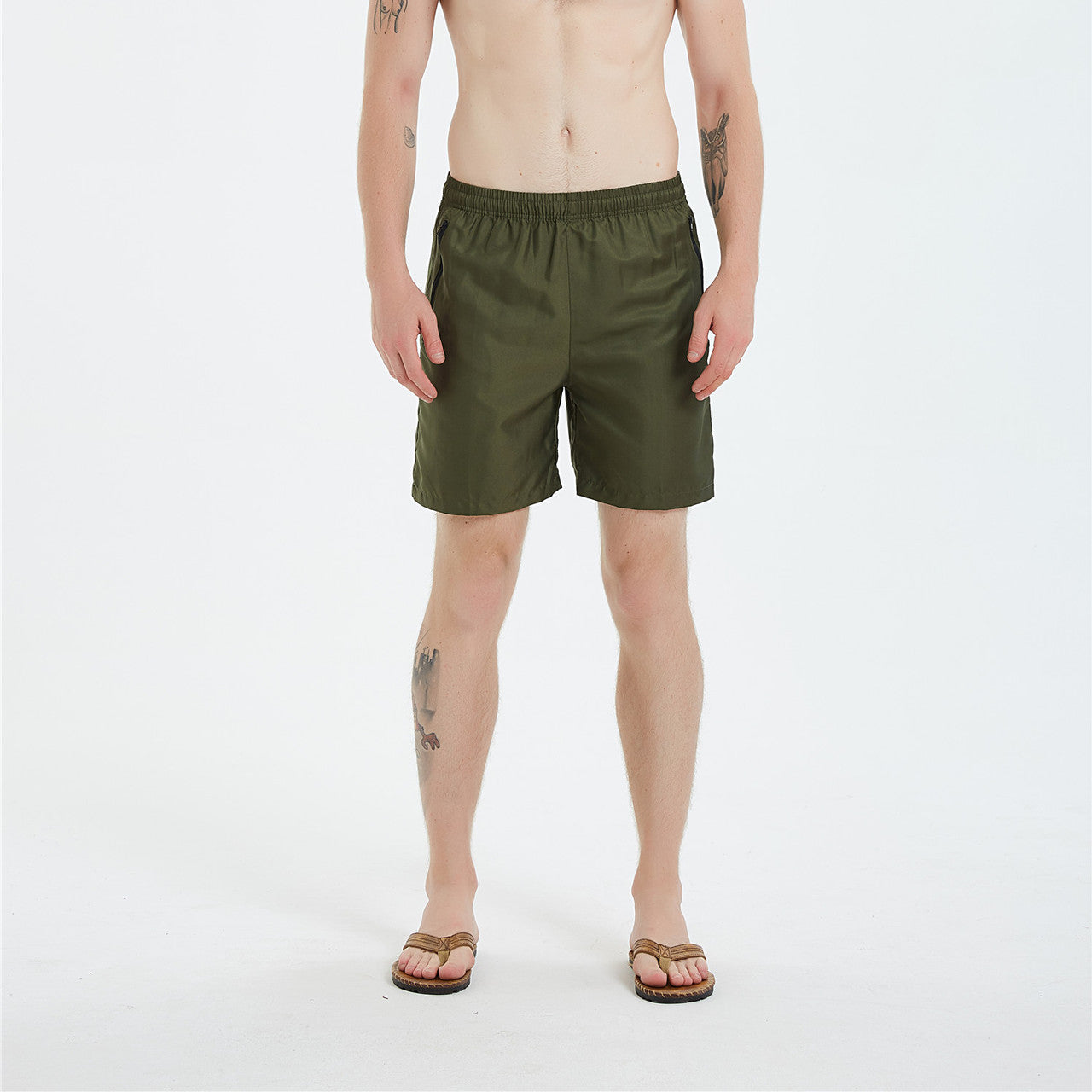 Men's Sports Shorts Summer Loose Casual Ice Silk Quick-drying 5-point Beach Pants