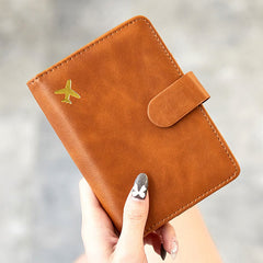 Daily Large Capacity RFID Leather Passport Holder Multifunctional Card Holder