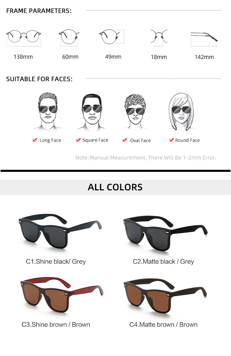 European and American Polarizers TR Sunglasses