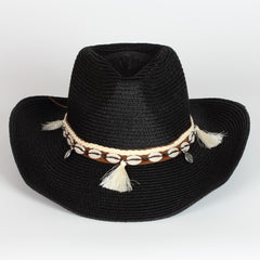 Western Cowboy Sunshade Hat Outdoor Straw Hat Foldable Holiday Knight Hat