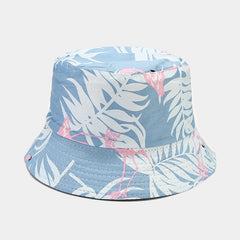 Flamingo Print Bucket Hat Reversible Sun Visor Foldable Hat