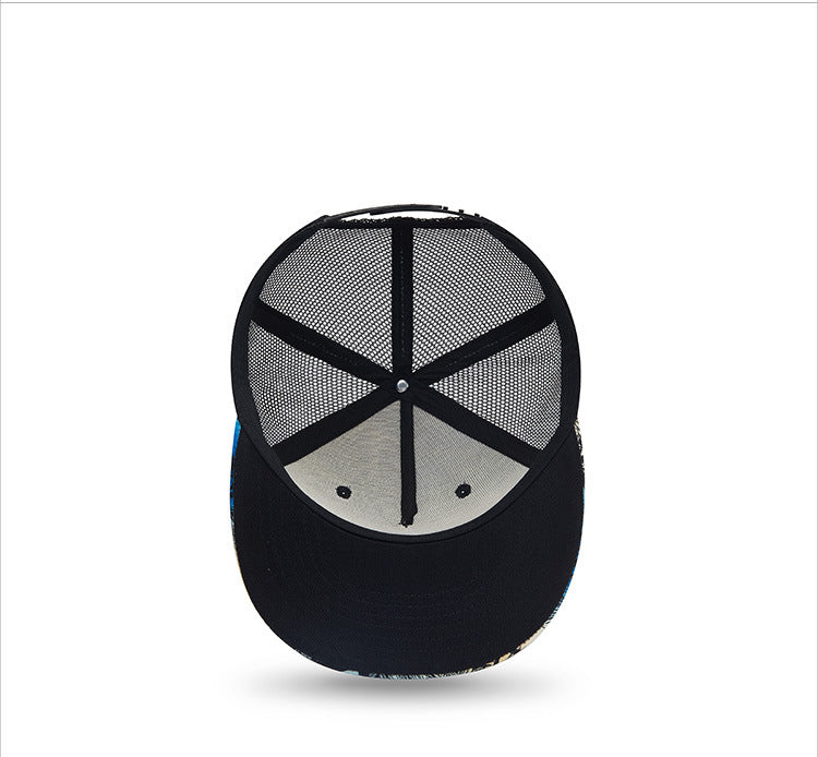 Baseball Hat Male Tide Digital Printing Coconut Hip Hop Summer Sun Hat