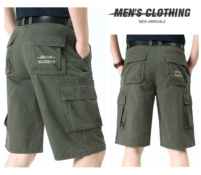 Workwear Men's Shorts Solid Summer Five-point Pants Casual Shorts