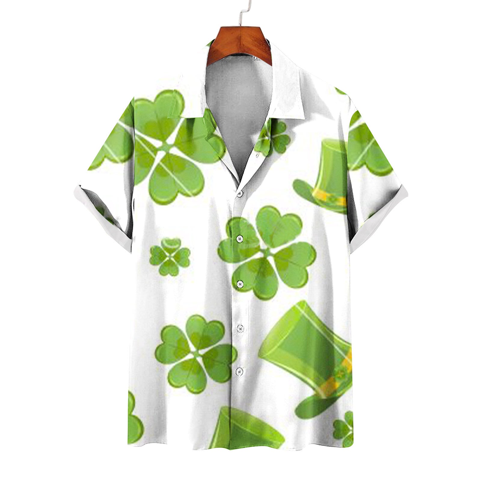 Men's Summer Casual St. Patrick's Day green Shirt