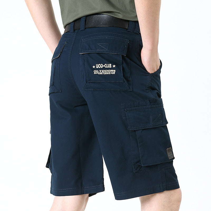 Workwear Men's Shorts Solid Summer Five-point Pants Casual Shorts