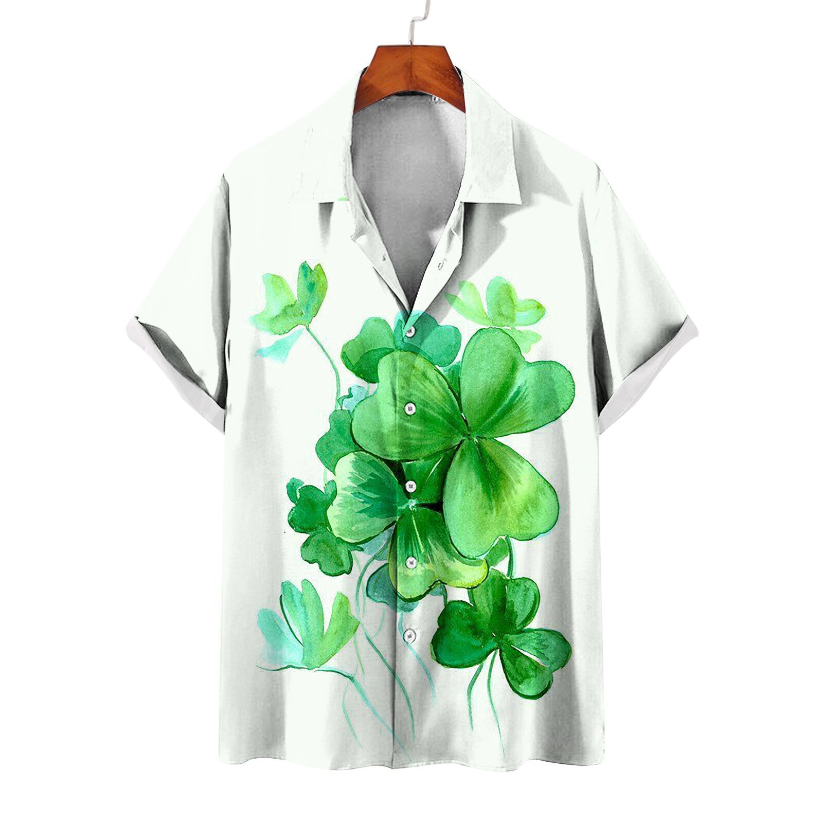 Men's St. Patrick's Day green Short Sleeve Shirt