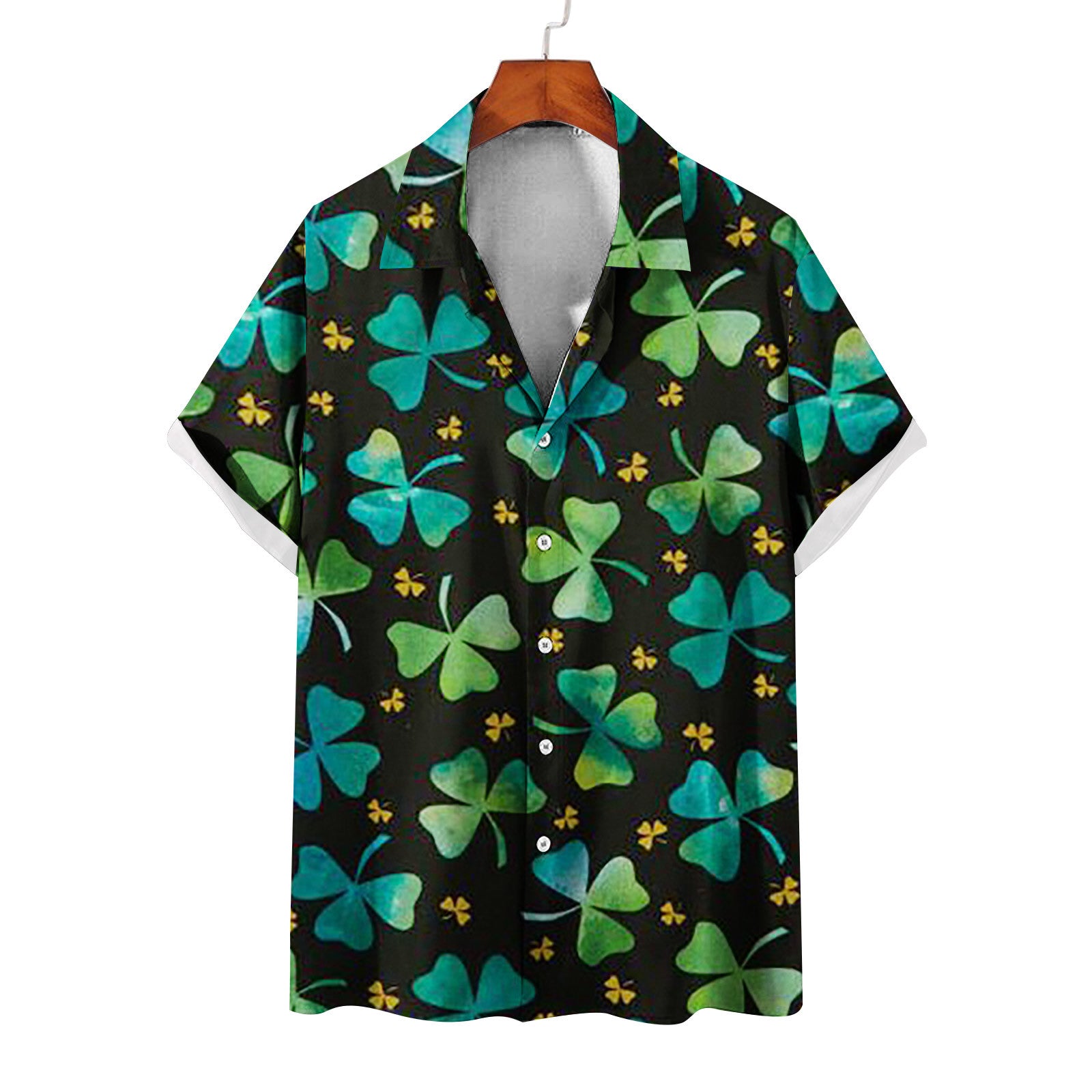 Men's St. Patrick's Day green Short Sleeve Shirt