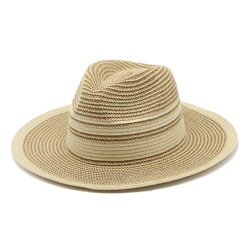 Holiday Beach Sun Protection Men's Sunvisor Hat Panama Straw Hat