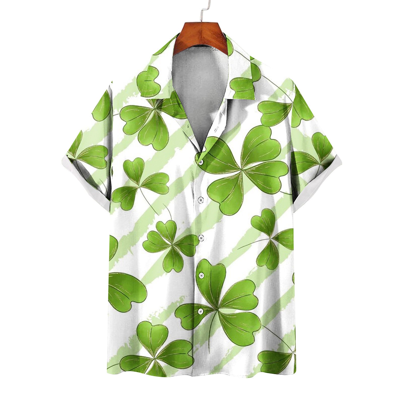 Men's Summer Casual St. Patrick's Day green Shirt