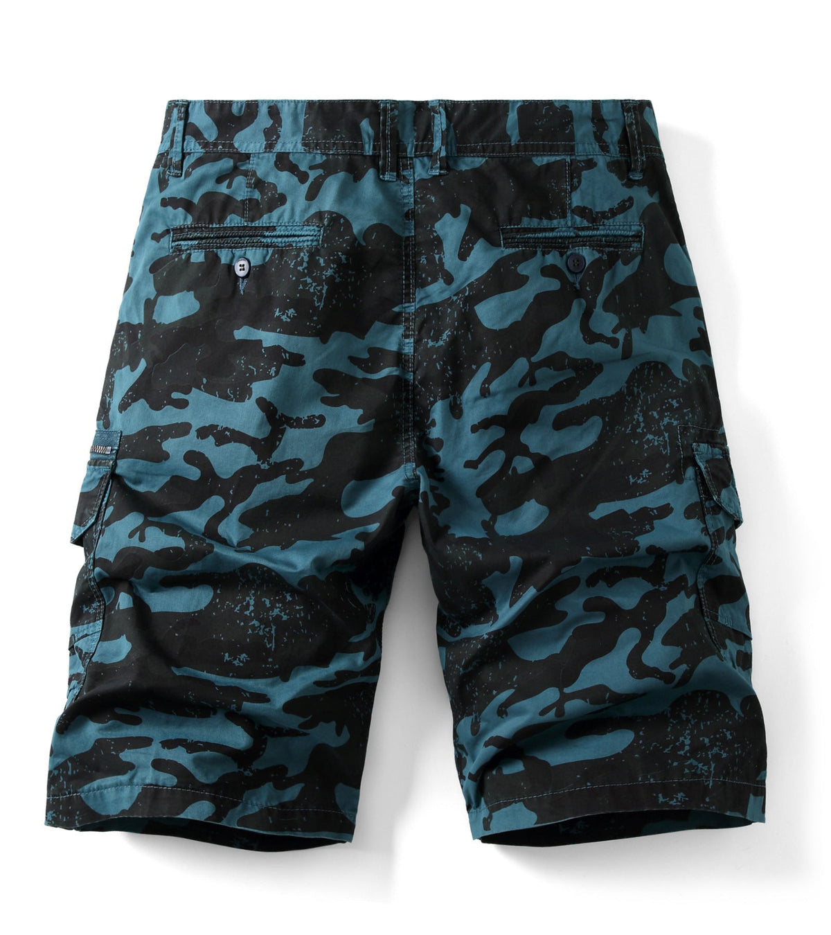 Summer Men's Camouflage Shorts Plus Size US 29-40 Loose Multi-pocket 5-point Pants