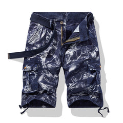 Men's Summer Loose Casual Camouflage Shorts Multi-pocket Men's Five-point Shorts